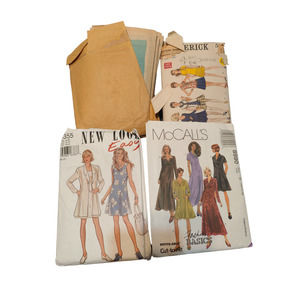 6 Different Vintage Sewing Packets Size 14 Bust 34/36